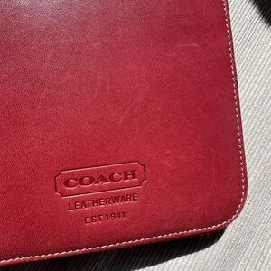 Coach Red Leather Wallet